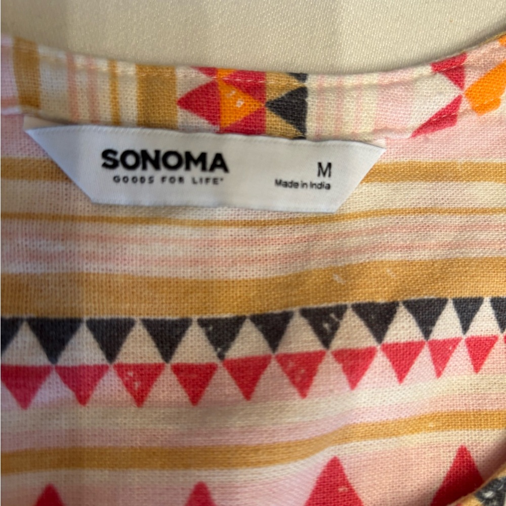 Sonoma Multicolor Dress Geometric Pattern - Picture 7 of 9